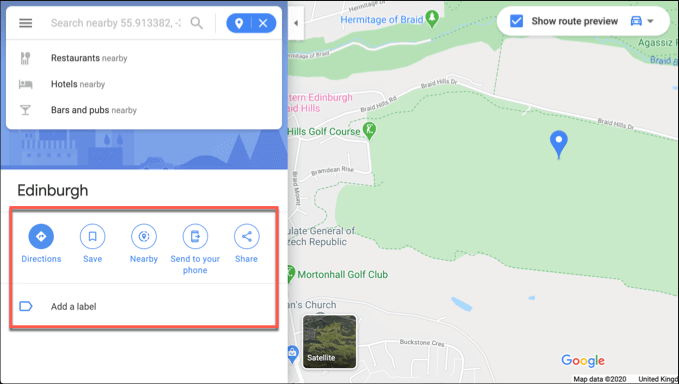 How To Drop a Pin In Google Maps On Desktop Devices image 3 - Google-Maps-Desktop-Pin-Options