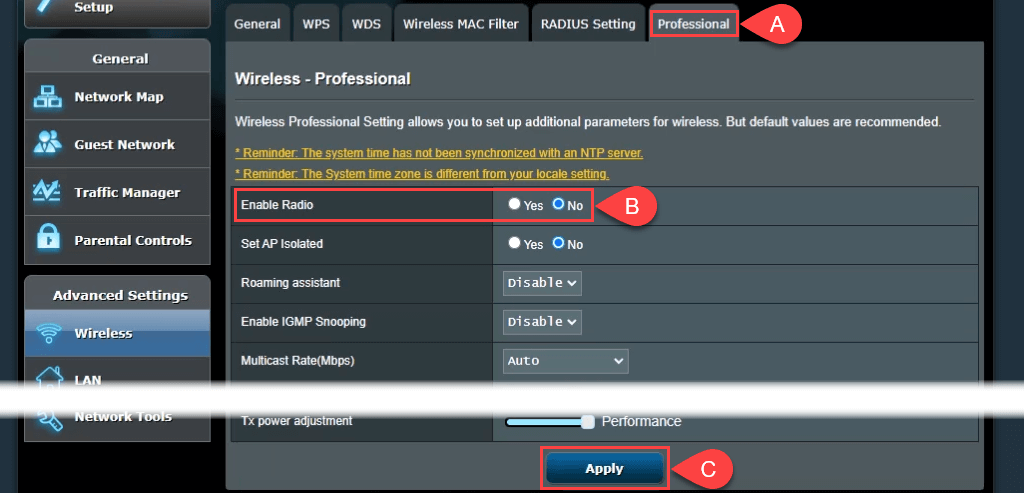 Steps to configure a second router as a switch