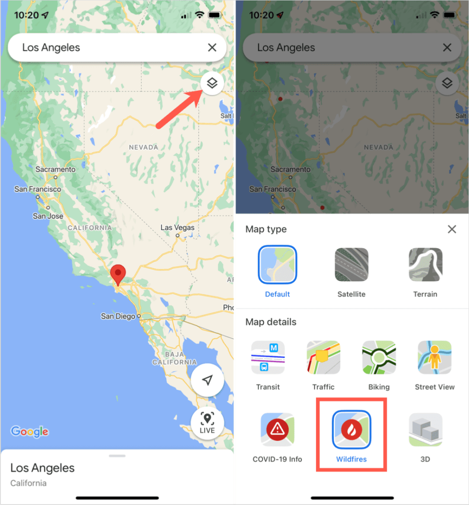 Google Maps Wildfire Tracking in the Mobile App image - image-64