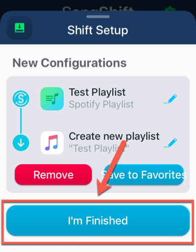 Using SongShift to Convert a Spotify Playlist to Apple Music on iOS image 10 - iOS-SongShift-Begin-Transfer