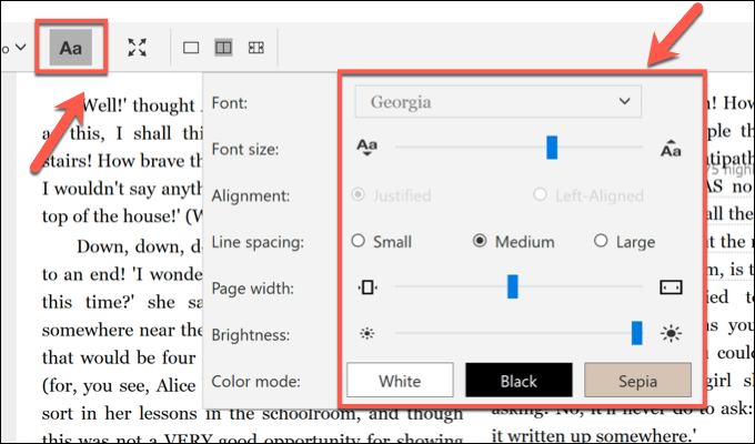 How To Download &amp; Use The Kindle Desktop App image 5 - Kindle-Desktop-Accessibility-Options