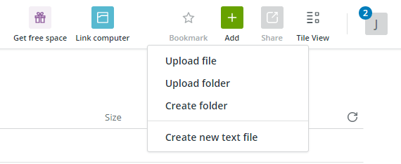 Using Koofr To Auto-Save Email Attachments image - koofr-new-folder