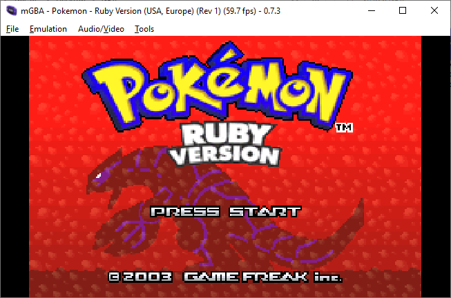 Finding Game Boy Advance Games image - mGBA-Game-Emulated