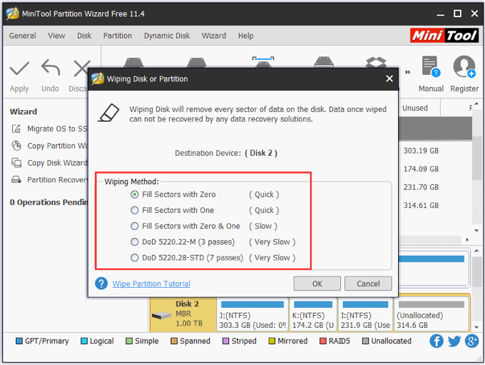 Wiping Your Data image - minitool-partition