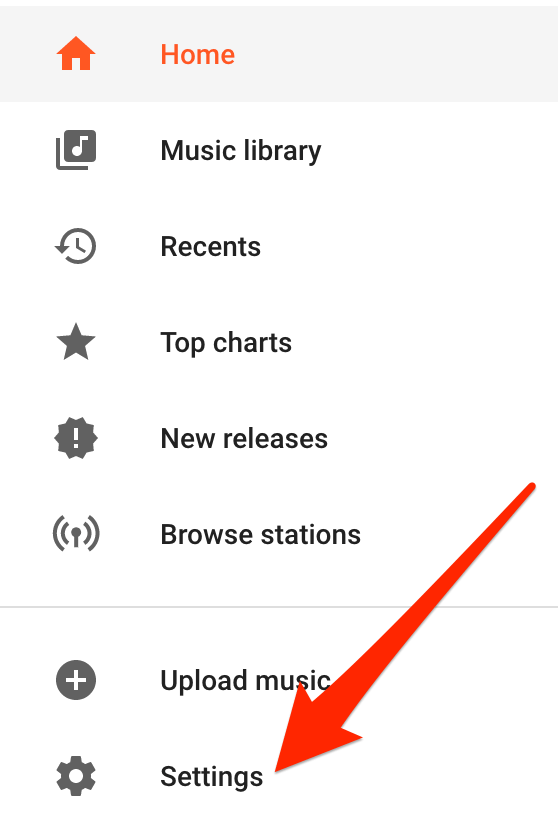 How To Fix Google Play Music image 3 - music-web-settings