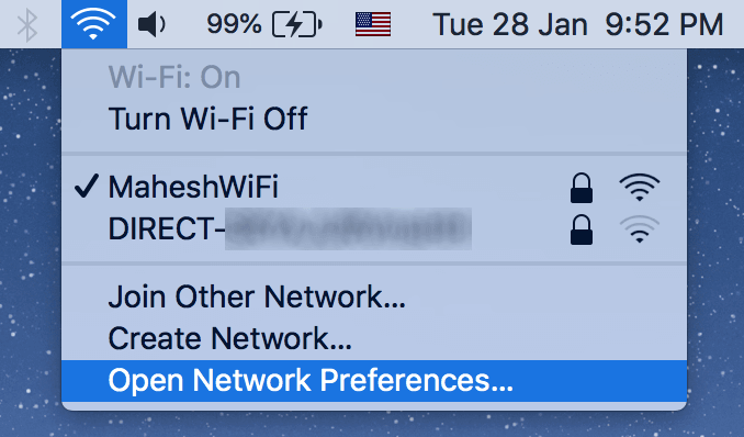 View The IP Address Of a Wireless Access Point On Mac (GUI) image - network-preferences