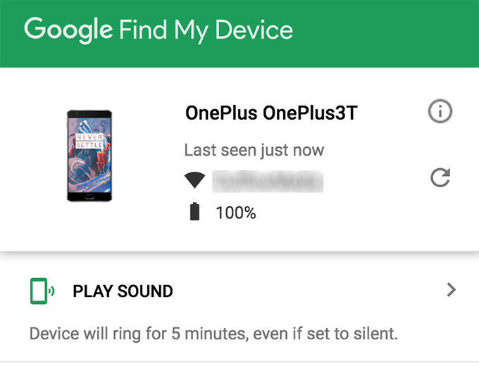 How To Set Up & Use Find My Device On Android image 7 - play-sound