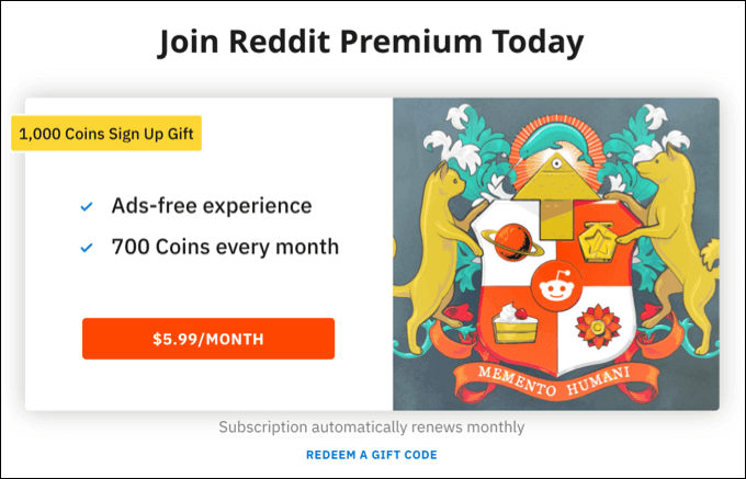 What Is Reddit Gold? image 2 - Reddit-Premium-Example