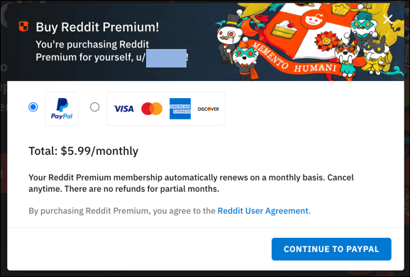 How to Purchase Reddit Premium And Reddit Coins image 3 - Reddit-Premium-Purchase-Menu