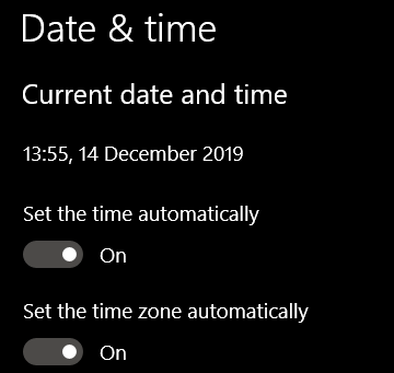 Check Your Time and Date Settings image 3 - set-automatic-time-discord-disconnect