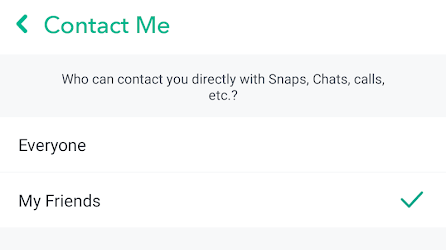 Change Snapchat Settings image 7 - snapchat-contact-me-friends-only