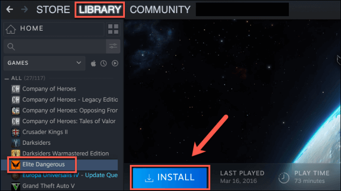 Purchasing and Installing Steam Games image 5 - Steam-Install-Button