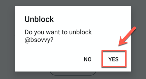 How To Block Someone On Twitter Using The Twitter App image 6 - Twitter-App-Unblock-Confirm