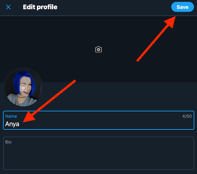 How to Change Your Display Name on Twitter image 3 - twitter_edit-name_save