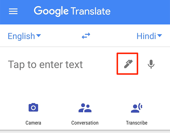 Write To Google Translate image - type-mode