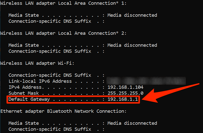 Find IP Address Of a Wireless Access Point On Windows (CLI) image 3 - wap-ip-cmd