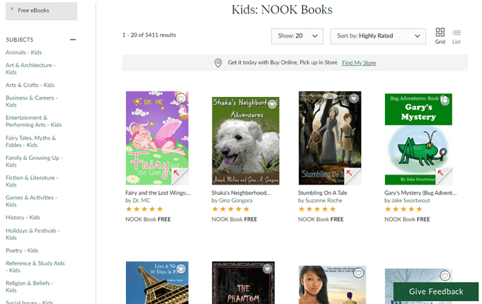 Barnes & Noble Free Nook Books For Kids image - websites-free-online-books-kids-barnes-noble