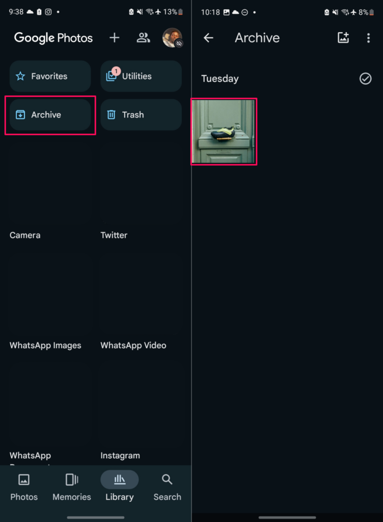 Archive folder Google Photos mobile app - where-did-my-google-photos-go-archive-folder