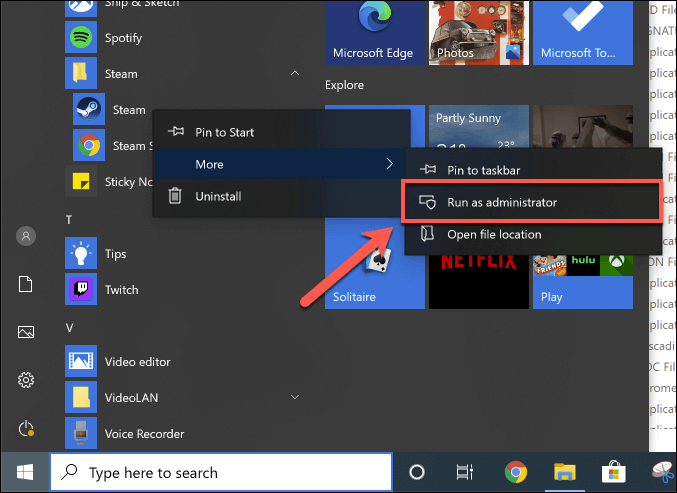 How to Run Steam as Admin on Windows image - Windows-Start-Run-Steam-as-Admin